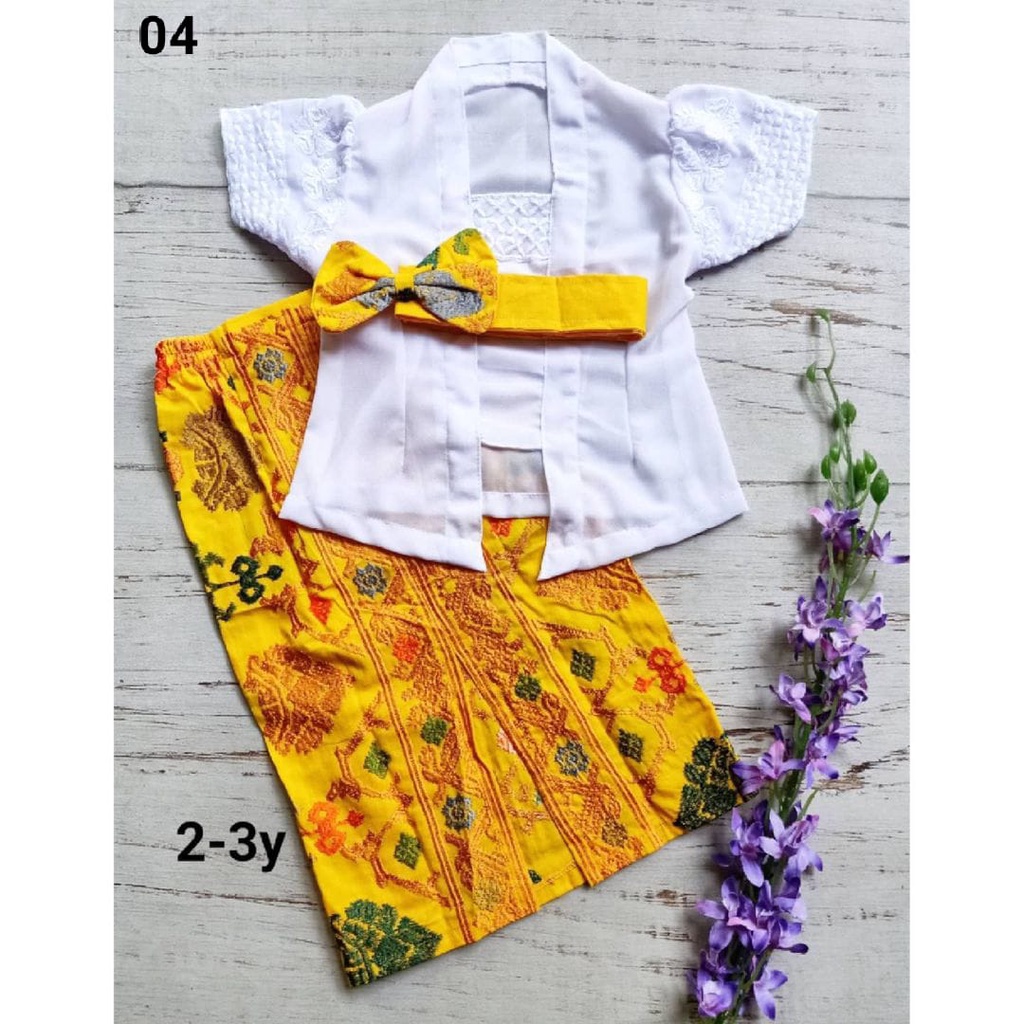 Jual Set Kebaya & Kamen Obi 2-3 Th | Pakaian Adat Bali Anak Indonesia ...