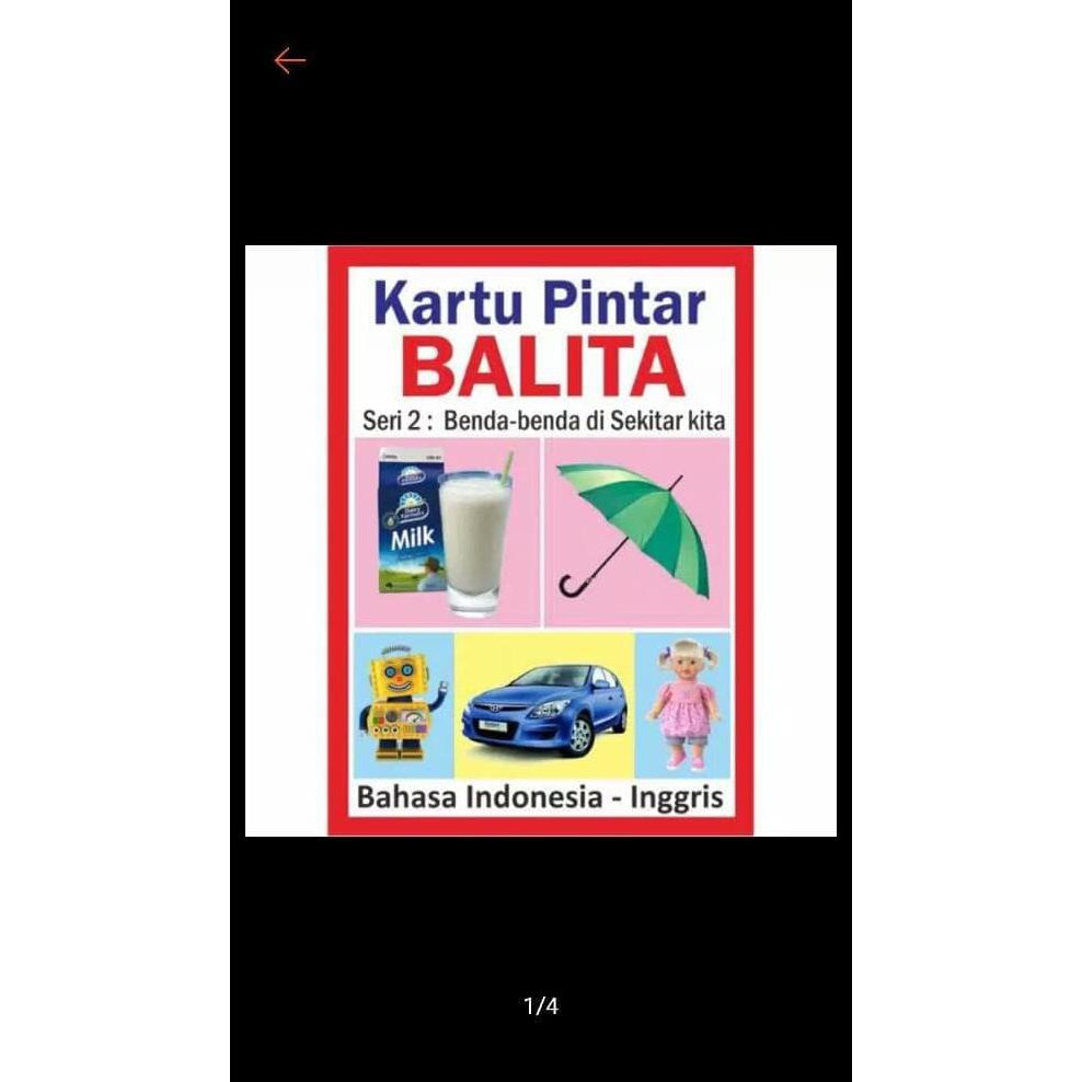 FLASHCARD / FLASH CARD / KARTU PINTAR BALITA SERI 2