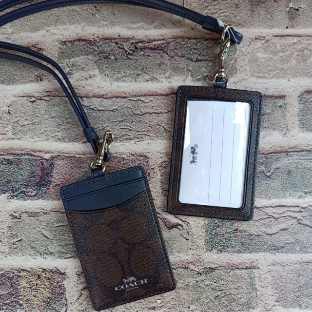 

LANYARD COACH Lanyard ID Card Tag Name Brown Midnight NEW ORIGINAL