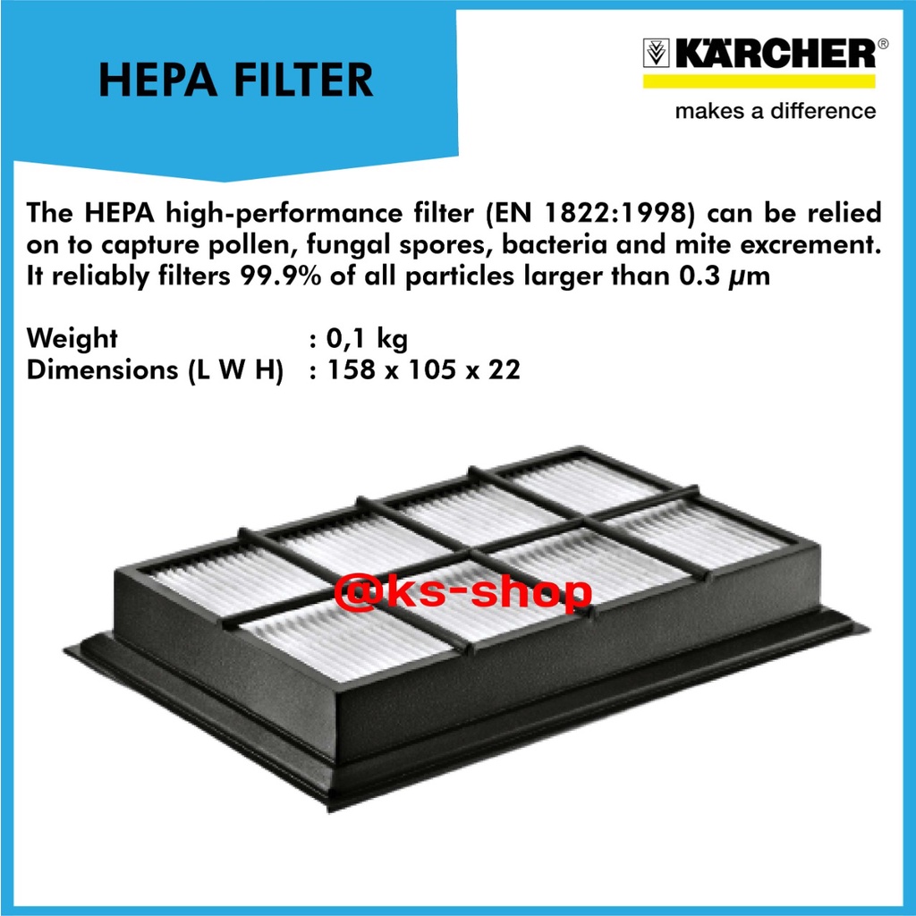 Karcher HEPA FILTER SV 7 | KARCHER | Steam Vacuum SV 7 Hepa Filter