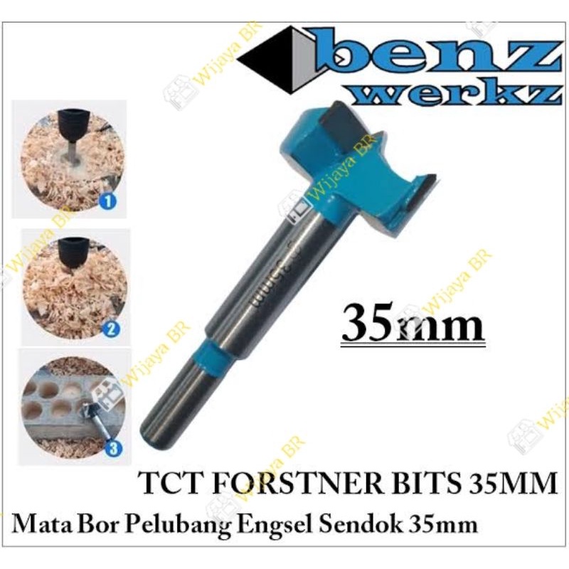 Mata Bor Fosrtner Kayu 35mm 35 mm Benz / Mata Bor Kayu Engsel Sendok / Forstner Bit 35 mm 35mm Benz 