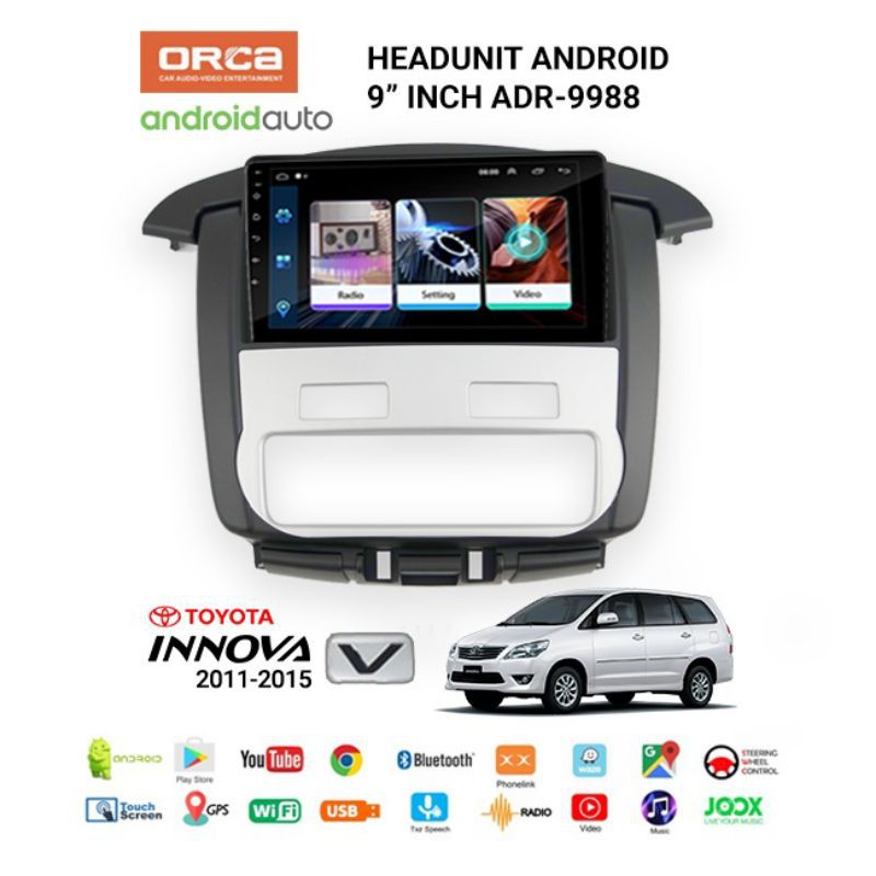 Head unit INNOVA 2015 ANDROID 0RCA 9IN