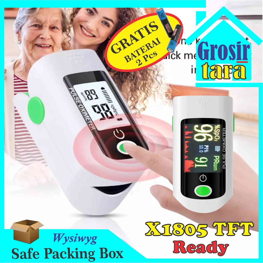 Fingertip pulse oxymeter SpO2 oximeter akurat pengukur kadar oksigen