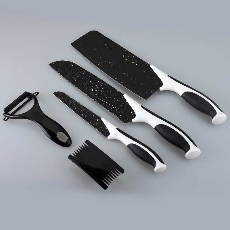 BS390 Pisau Set Batu Maifan 5 in 1 Kitchen Knife