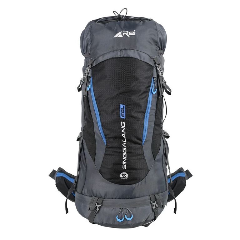 TAS GUNUNG CARRIER REI AREI OUTDOOGEAR SINGGALANG 60L FREE COVER BAG