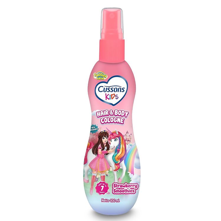 Cussons Kids Hair & Body Cologne Fruity Berries - Strwaberry S. - Fresh Apple 100ml