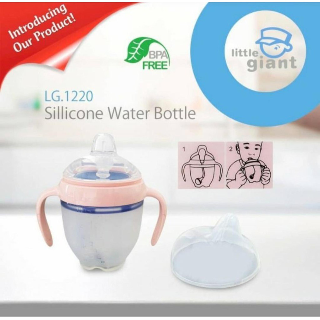 Little Giant LG 1220 Silicone Water Bottle 0m+ 160ml Botol Minum Bayi