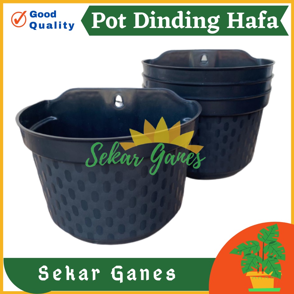 GROSIR Pot Dinding Cantol Hafa 20 Cm Hitam Pot Dinding Tempel Dekorasi Putih Panjang Aesthetic Besar Kecil Pager Balkon Pagar Unik  Pot Tembok - Tanaman Bunga Hias Dinding Tempel Bibit  TERMURAH