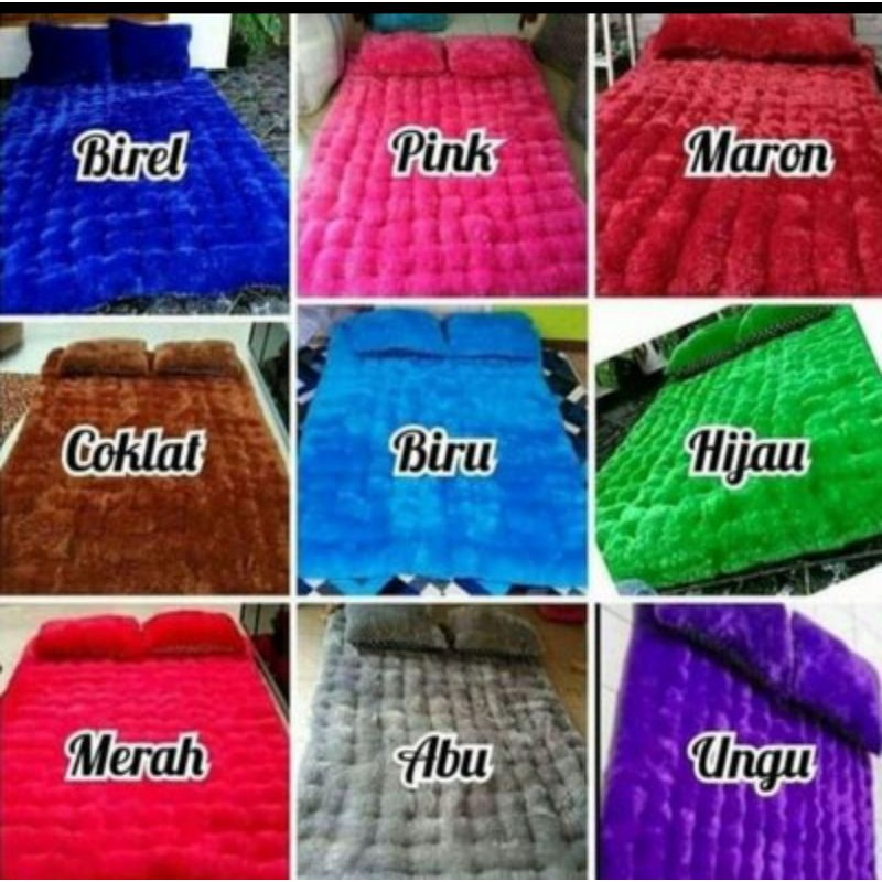 kasur bulu cimol/kasur bulu cendol/kasur gender 2bantal/kasur
