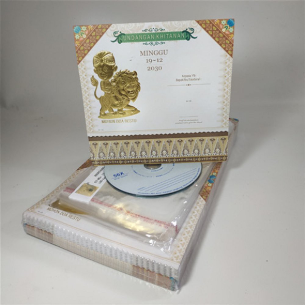 Blangko Undangan NEW KHITAN 125 Per Pack Isi 100 Include Plastik Fr