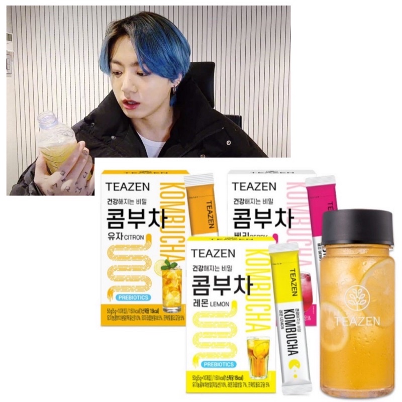 

Jungkook Choice - TEAZEN Kombucha Lemon, Berry, Citron