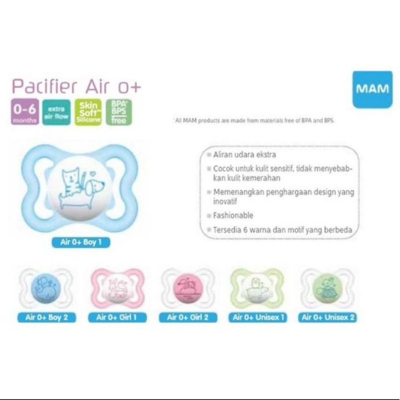 MAM Pacifier Air 0+ &amp; 6+ Months