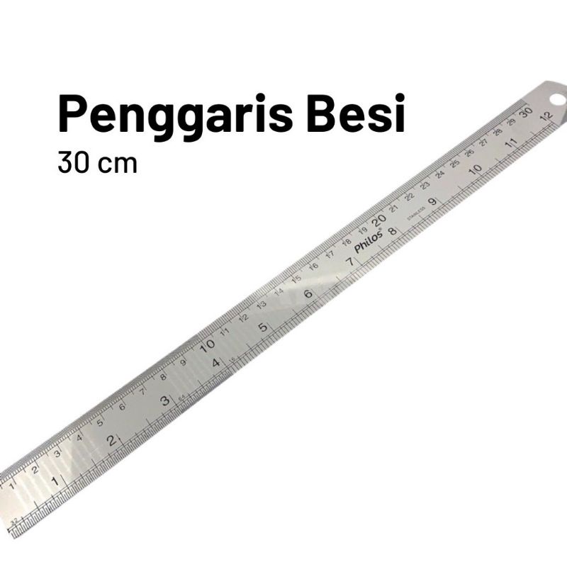 

Rol besi 30 cm / penggaris besi 30 cm