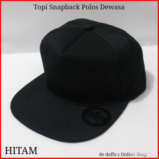 Topi Snapback Polos Dewasa Full Warna Bahan Rapel Distro Berkualitas - full warna