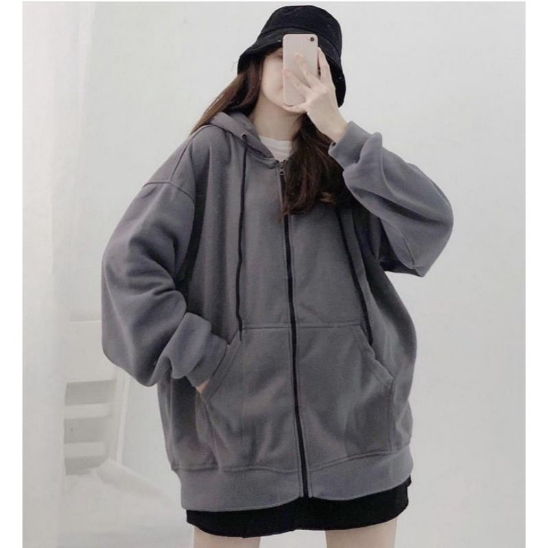 Jacket Polos Pria Wanita ZIPPER POLOS Hoodie Oversize - Size M L XL XXL - Sweater Ziper Hoodie Polos Pria Wanita Big Size