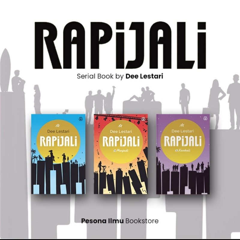 [Original] Novel Rapijali 1 2 3 (Mencari Menjadi Kembali) - Dee Lestari (preloved)
