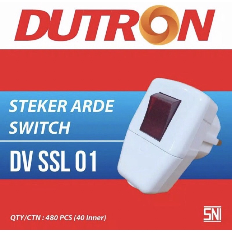 Steker Arde Switch ON OFF - Dutron