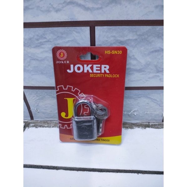 Gembok Pagar Leher Pendek berbagai Ukuran Stainless / Gembok Padlock Joker