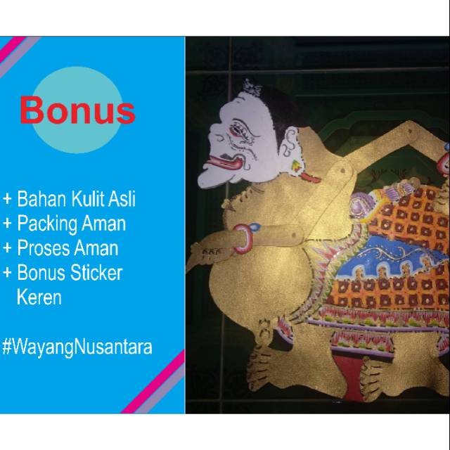 Termurah Wayang Kulit Semar Jumbo Keren Shopee Indonesia