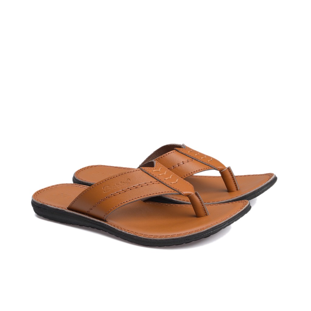 Sandal Japit Pria Full Kulit asli 100% - Sendal Barlin Original - SM04