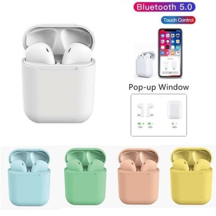 Headset / Handsfree / Earphone Inpods 12 Inpods12 Headset Wireless Bluetooth 5.0 Macaron Earphones