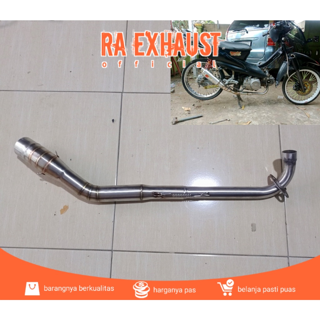 LEHER KNALPOT KOLONG / LEHER KOLONG BEBEK / LEHER KOLONG SUPRA X125 / LEHER KNALPOT SUPRA X 125 / LE