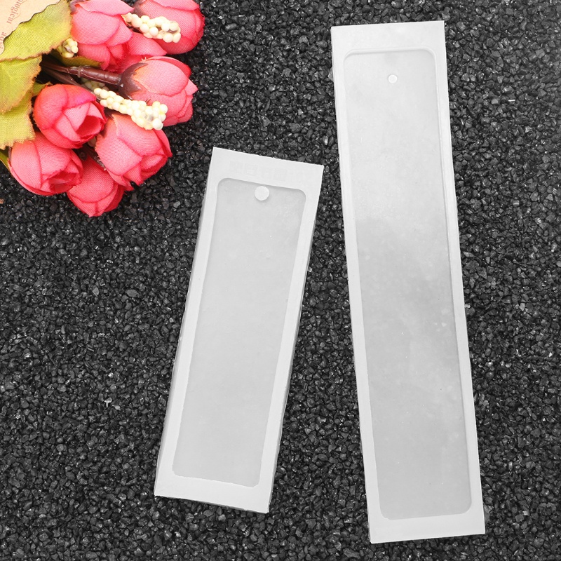 SIY  Rectangle Silicone Mold Mould Epoxy Resin Jewelry Bookmark DIY Craft with Hole