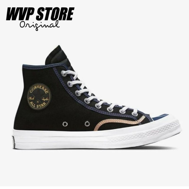 CONVERSE ORIGINALCT HI 1970s RECYCLED BINDING - BLACK/STEEL/WHITE(CANVAS)