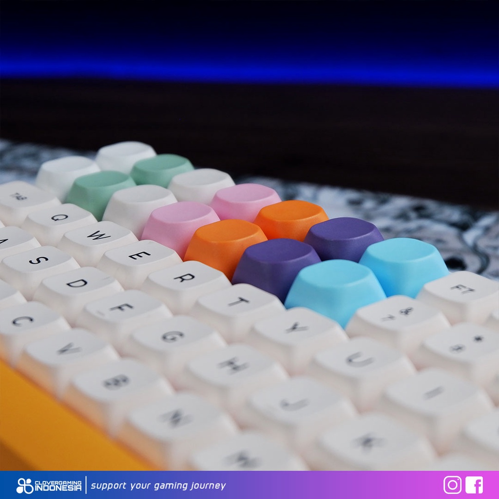 CLV MA Profile PBT Keycaps for Mechanical Gaming Keyboard