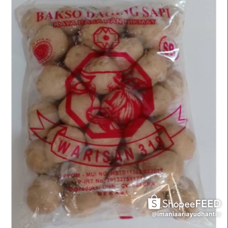 

READY!! Baso Sapi Warisan 319 terlaris SB/AB 50 butir //bakso sapi warisan halal enak murah