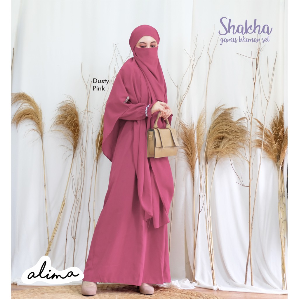 French Khimar Set Gamis Wolfis Premium SHAKHA by Alima