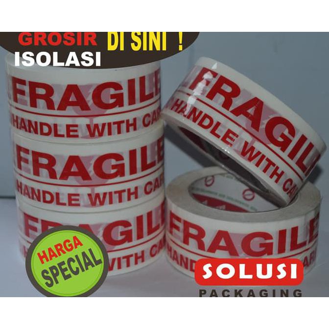 

ISOLASI FRAGILE / LAKBAN FRAGILE / LAKBAN / PACKAGING / BUBBLE WRAP STOK TERBATAS