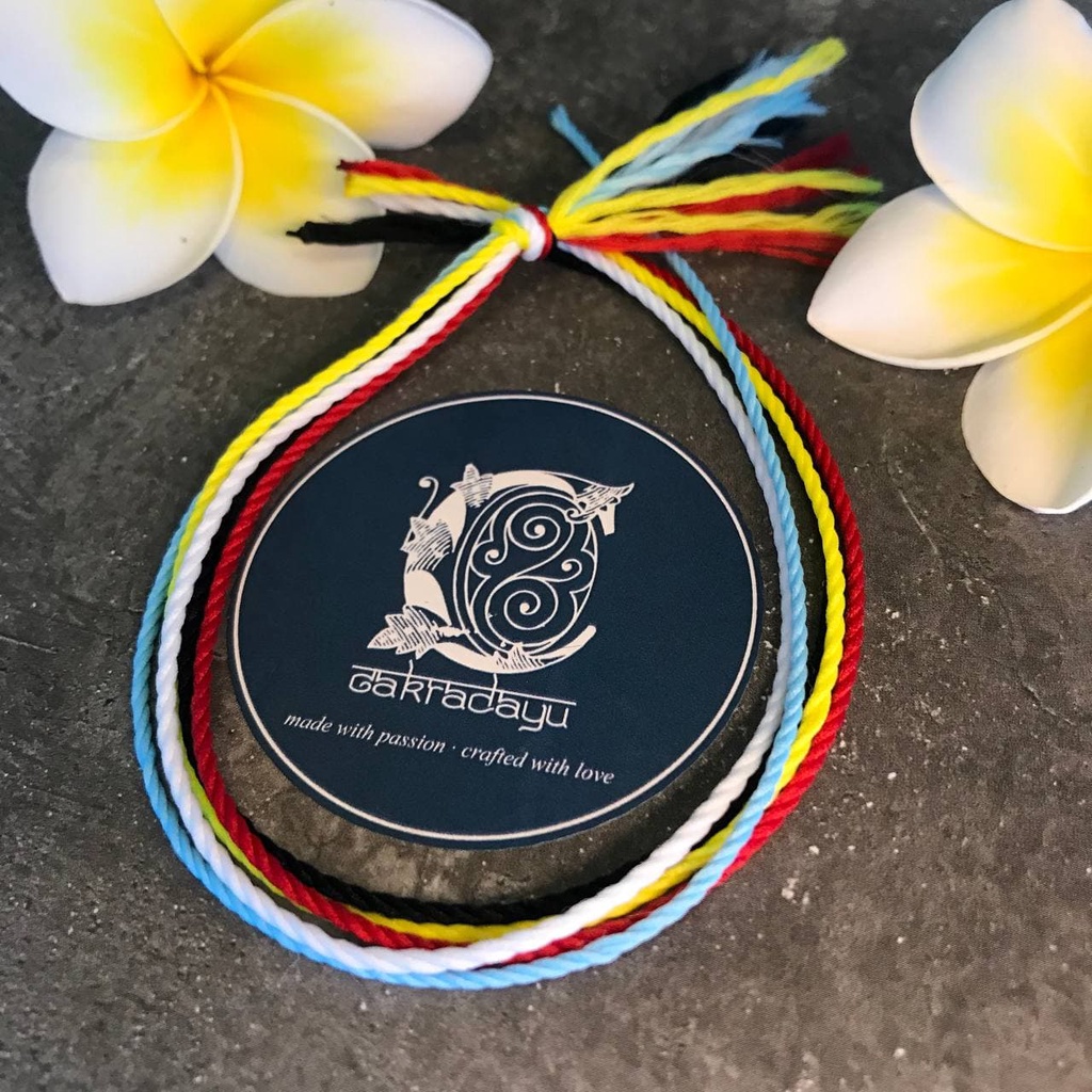 Gelang Pancadatu Polyester Premium asli khas Bali