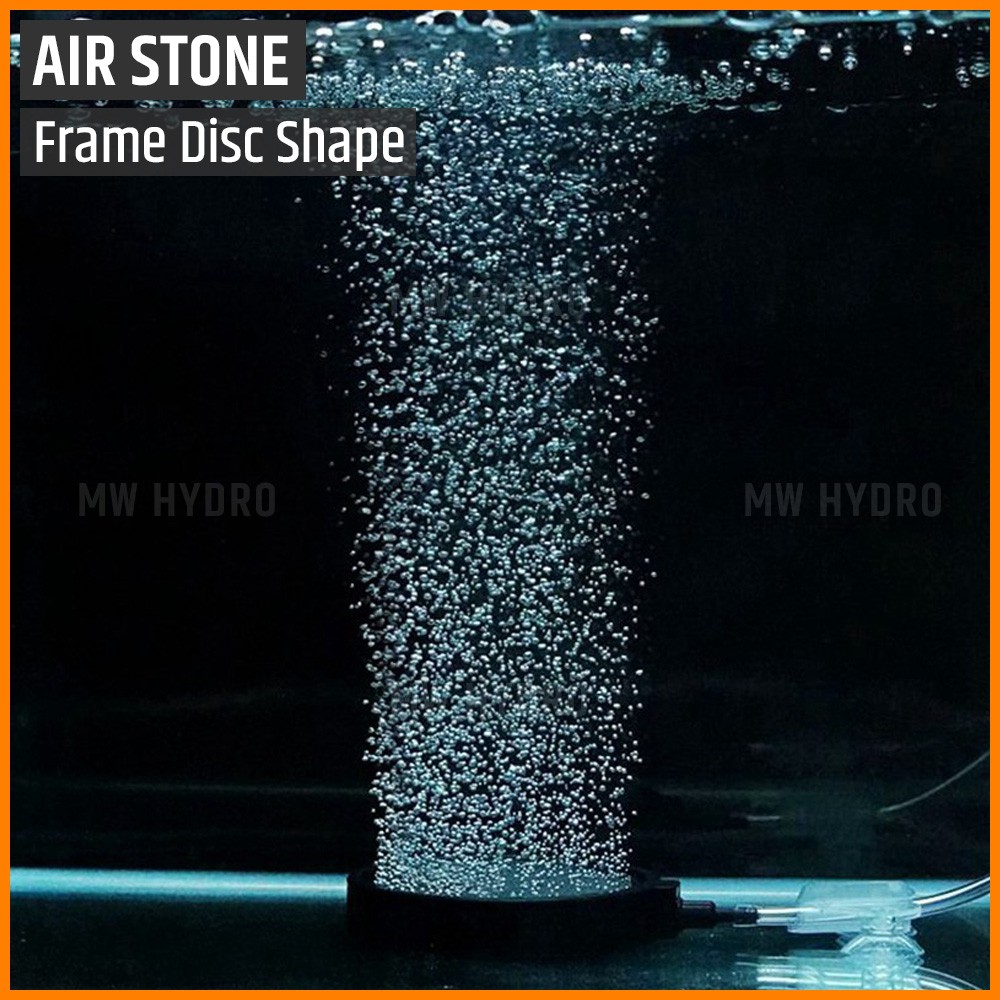 Air Stone / Batu Aerasi Gelembung Udara, Disc / Plate, Frame, 100 mm