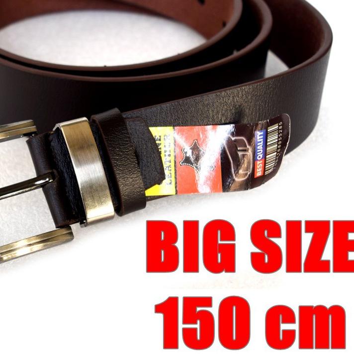 ❅ Sabuk / Ikat pinggang Pria Kulit Big Size 150cm ➶