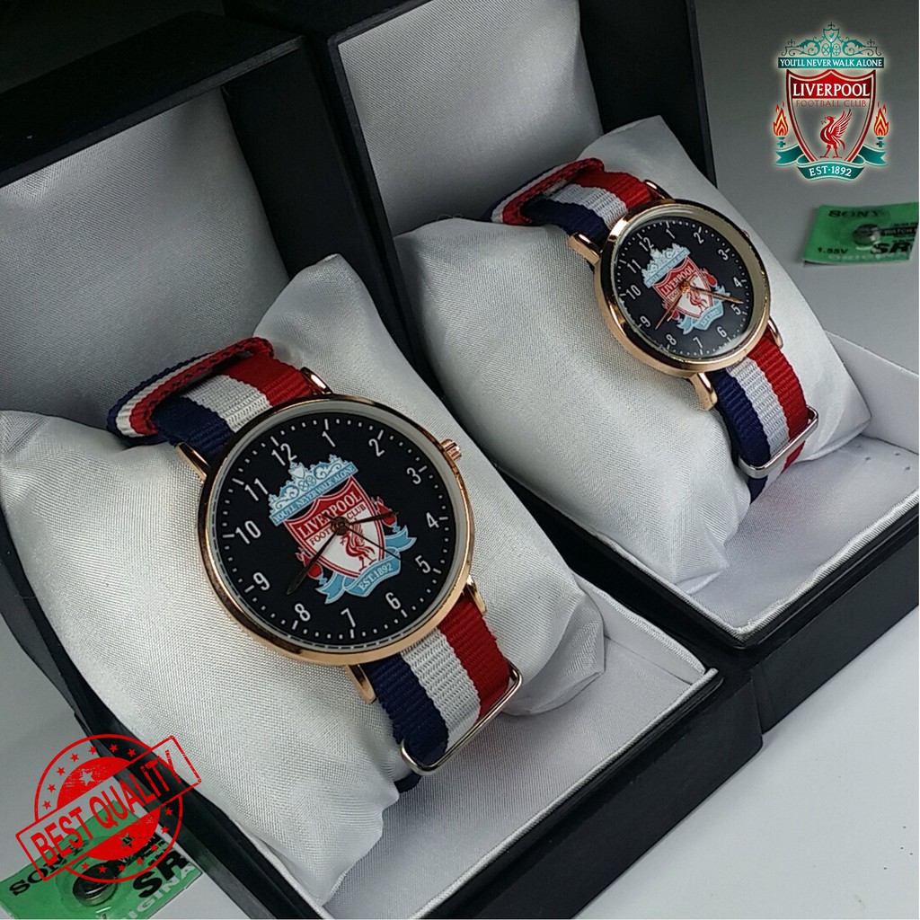 (LIMITED EDITION) JAM LIVERPOOL COUPLE TALI KANVAS (HITAM)