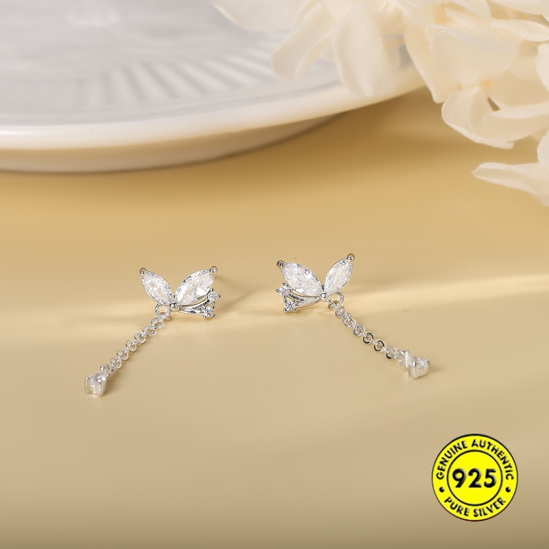 Anting Tusuk Sterling Silver 925 Model Kupu-Kupu Untuk Wanita