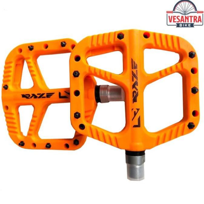 Raze N90 Nylon Fiber Pedal Sepeda Bearing Orange