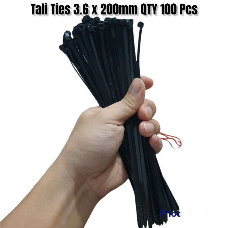 Kabel Ties Tali Ties Tali Sigma 4 x 300mm 3.6 x 250mm 2.5 x 200mm 150mm 100mm Isi 100 Pcs Universal