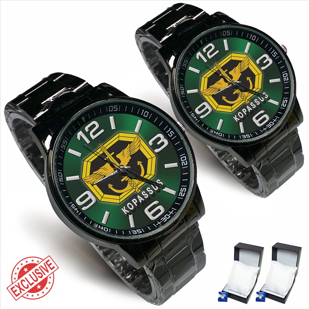 Jam Tangan Rantai Couple TNI KOPASSUS - 2 (Keren)