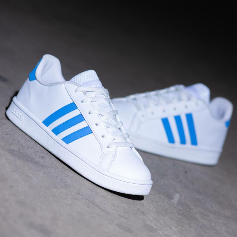 ADIDAS GRAND COURT WHITE BLUE ICE