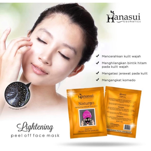 Hanasui Naturgo Mask Black