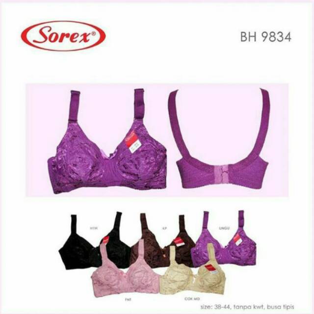 BH  / BRA SOREX  9834 & 17109 cup tanpa busa tanpa kawat