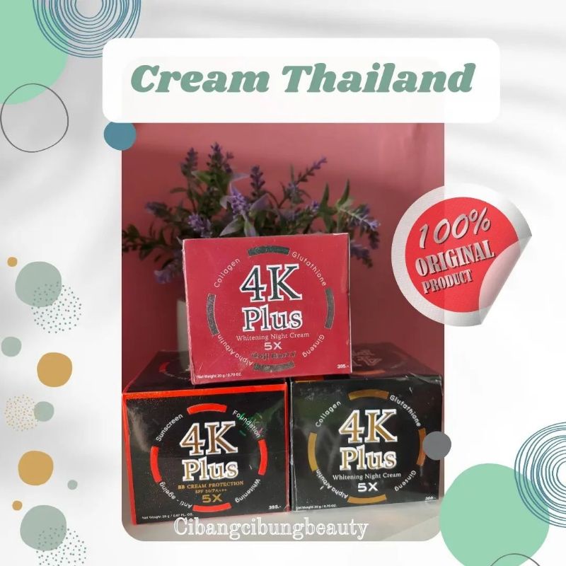 4k PLUS WHITENING BB CREAM/NIGHT CREAM/GOJIBERRY