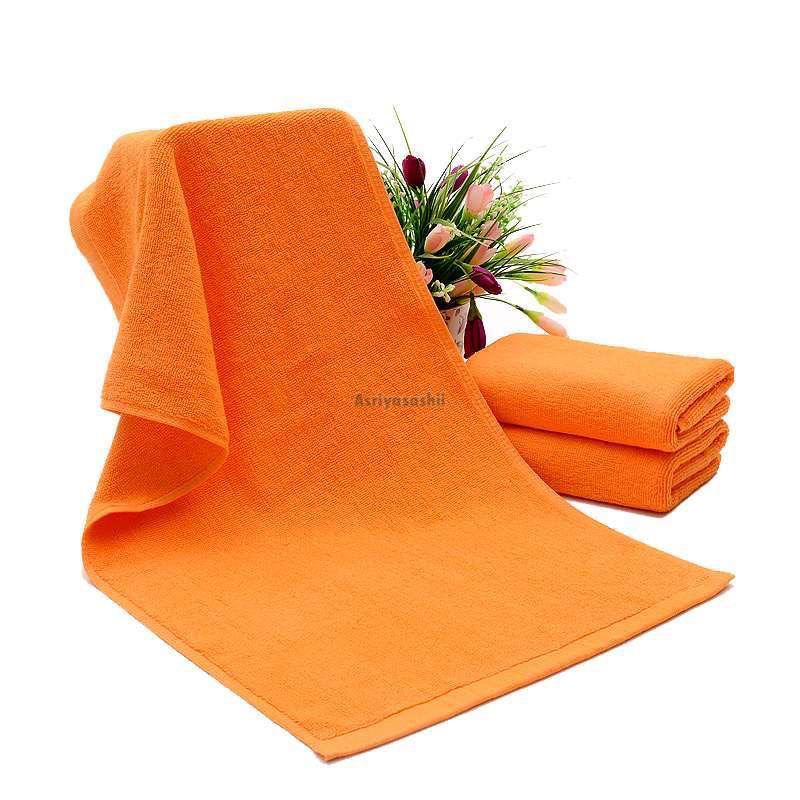 Handuk Wajah Leher Muka Orange 35x70 Asriyasashii Cotton 100% Tebal Lembut Termurah Terlaris