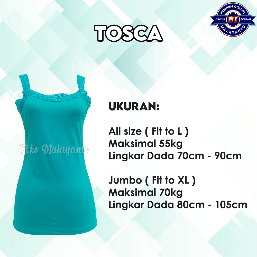 Tanktop Tali Renda Bahan Rayon Super Ukuran All Size dan Jumbo Ready stok!!-6