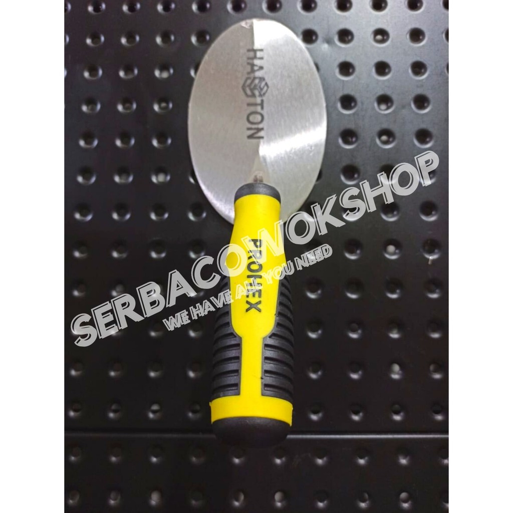 Hasston Sendok Semen Bulat Stainless Adukan Pasir Heavy Duty 6 Inch Prohex Termurah Berkualitas