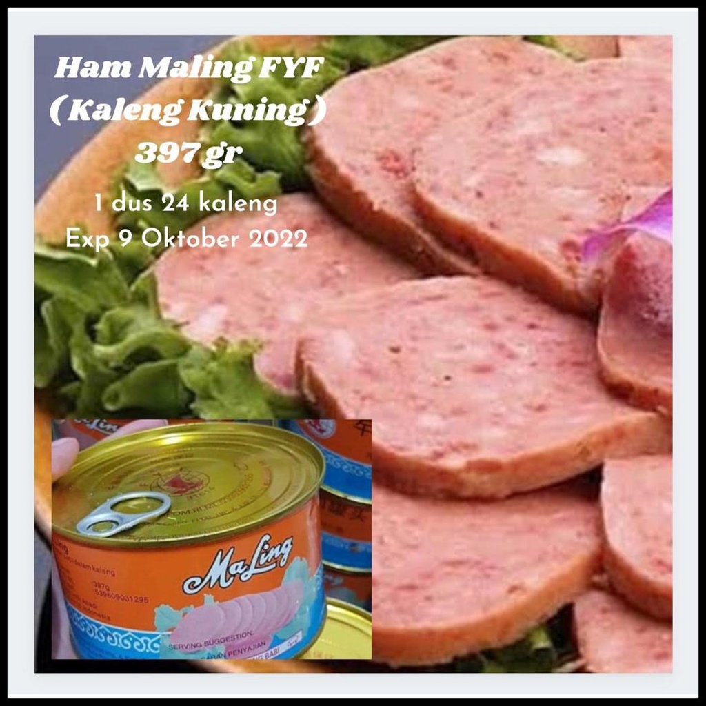 

Daging Ham Maling Fyf Canned Pork Luncheon Meat 397 Gr