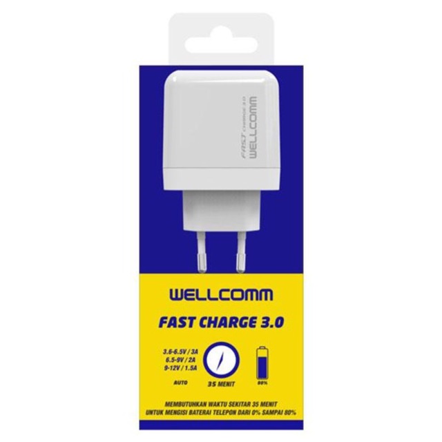 Travel Charger Usb Fast Charger 3.0 Wellcomm Original Fast charging Charger Fast ~ ORIGINAL PRODUCT