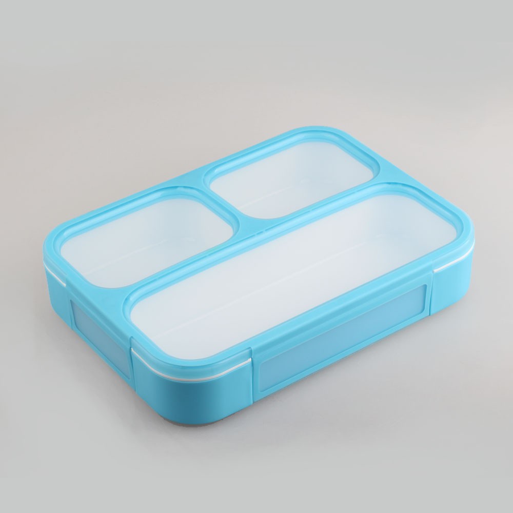 Lunch box / kotak tempat makan sekat 3 sekat leak proof bpa free